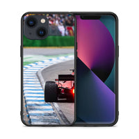 Thumbnail for Θήκη iPhone 13 Racing Vibes από τη Smartfits με σχέδιο στο πίσω μέρος και μαύρο περίβλημα | iPhone 13 Racing Vibes case with colorful back and black bezels