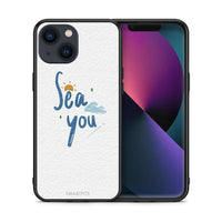 Thumbnail for Θήκη iPhone 13 Sea You από τη Smartfits με σχέδιο στο πίσω μέρος και μαύρο περίβλημα | iPhone 13 Sea You case with colorful back and black bezels