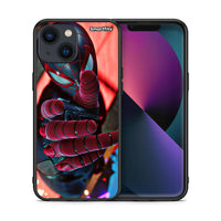 Thumbnail for Θήκη iPhone 13 Mini Spider Hand από τη Smartfits με σχέδιο στο πίσω μέρος και μαύρο περίβλημα | iPhone 13 Mini Spider Hand case with colorful back and black bezels