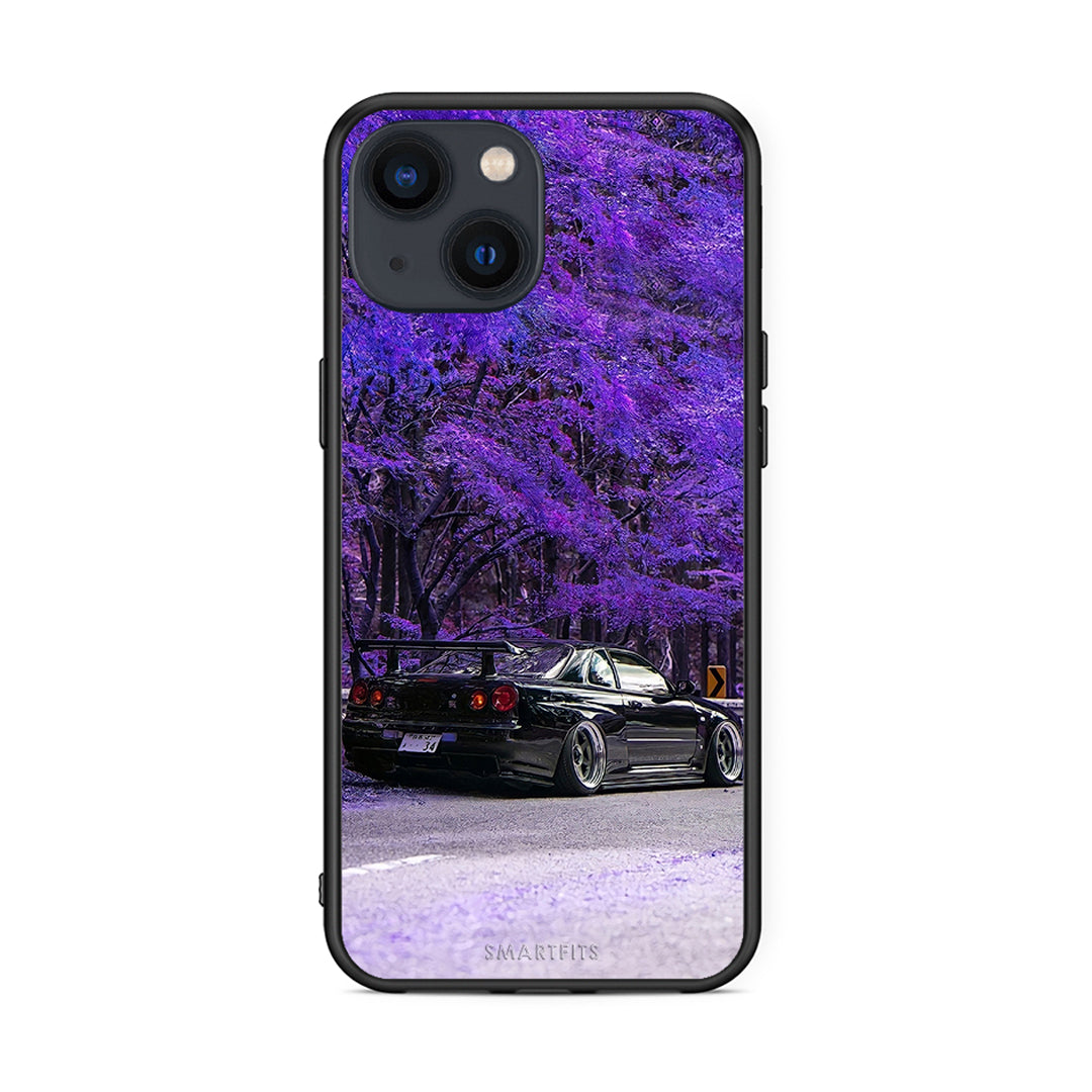 iPhone 13 Super Car Θήκη Αγίου Βαλεντίνου από τη Smartfits με σχέδιο στο πίσω μέρος και μαύρο περίβλημα | Smartphone case with colorful back and black bezels by Smartfits