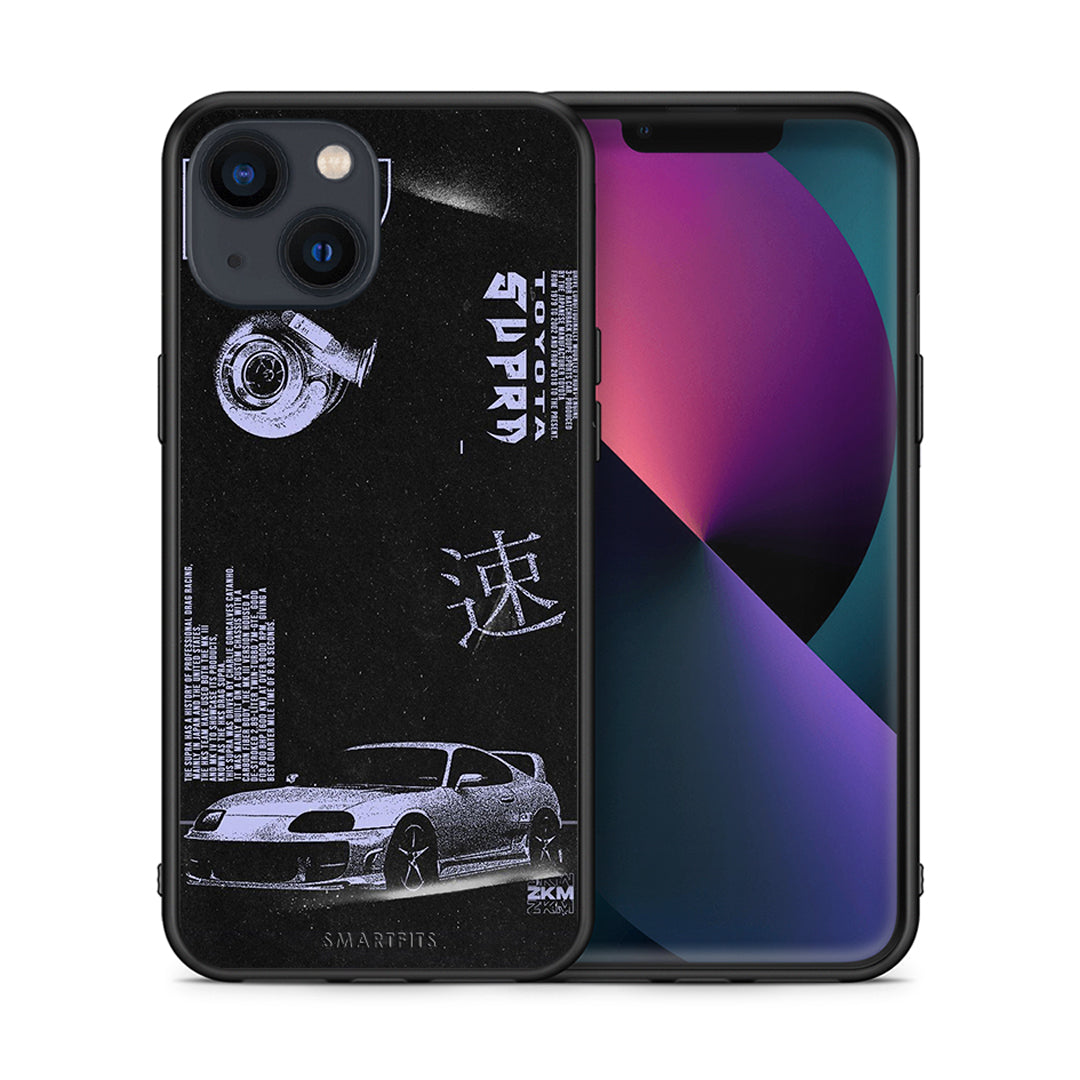 Θήκη Αγίου Βαλεντίνου iPhone 13 Tokyo Drift από τη Smartfits με σχέδιο στο πίσω μέρος και μαύρο περίβλημα | iPhone 13 Tokyo Drift case with colorful back and black bezels