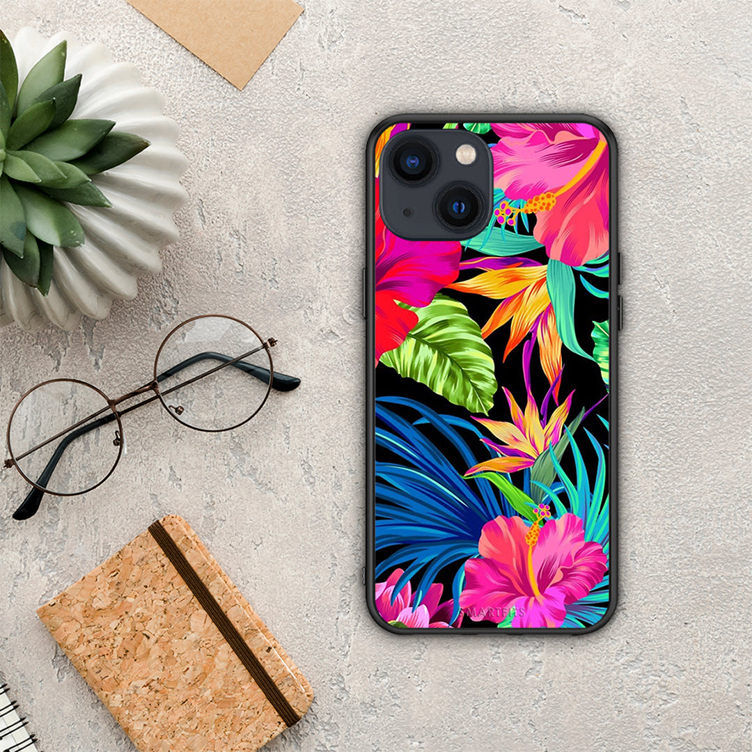 Tropical Flowers - iPhone 13 Mini case