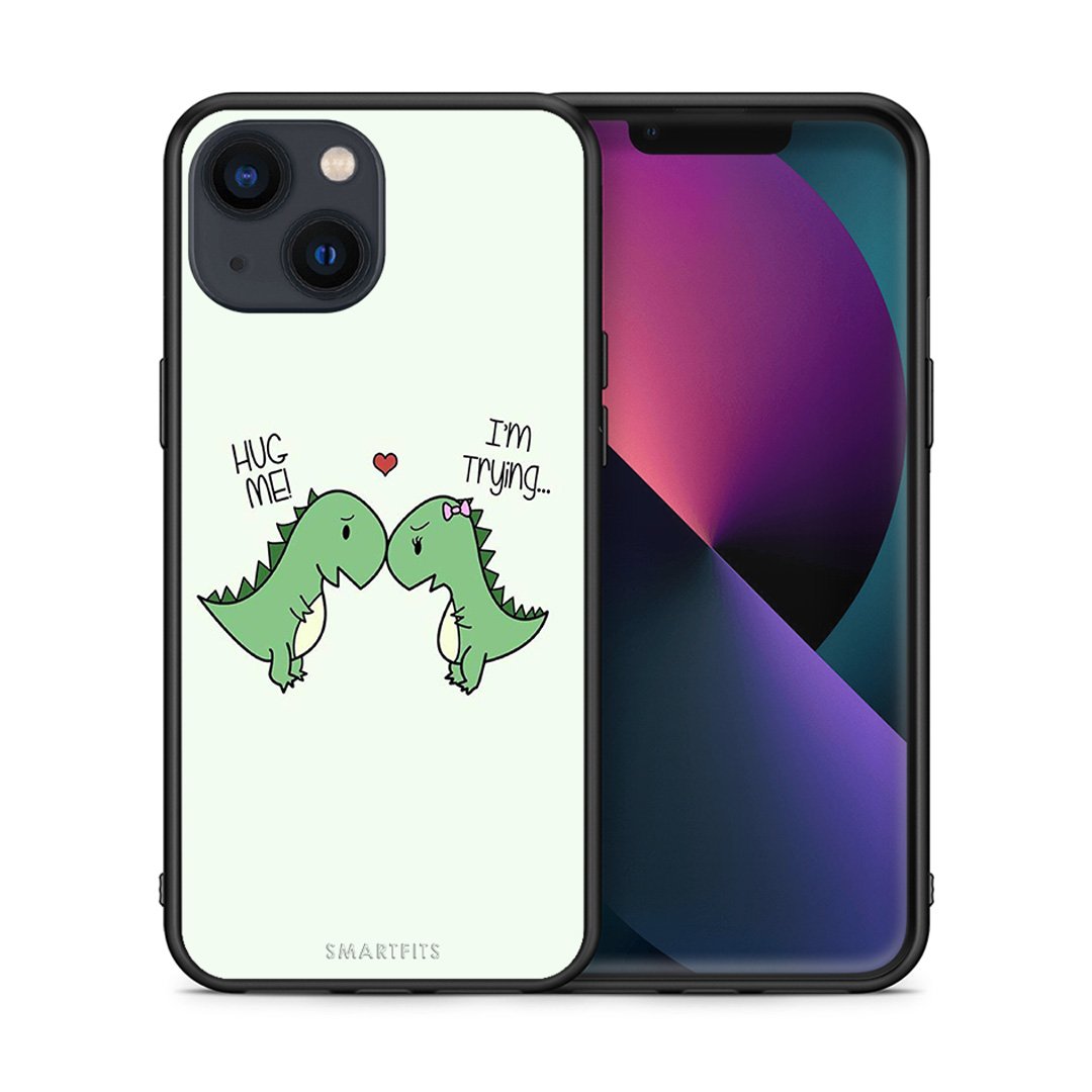 Θήκη iPhone 13 Mini Rex Valentine από τη Smartfits με σχέδιο στο πίσω μέρος και μαύρο περίβλημα | iPhone 13 Mini Rex Valentine case with colorful back and black bezels