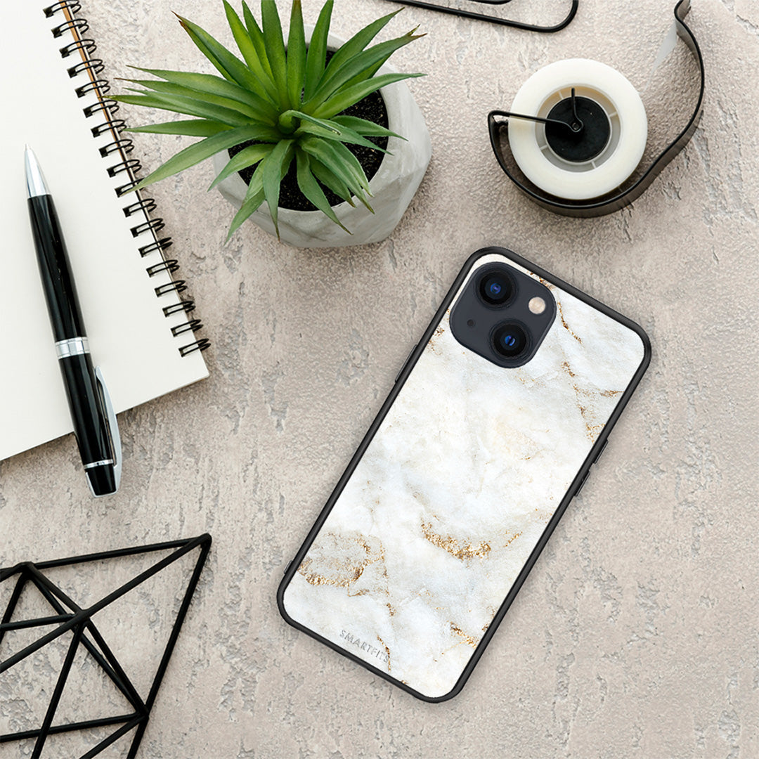 White Gold Marble - iPhone 13 Mini case