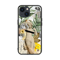 Thumbnail for iPhone 13 Woman Statue θήκη από τη Smartfits με σχέδιο στο πίσω μέρος και μαύρο περίβλημα | Smartphone case with colorful back and black bezels by Smartfits