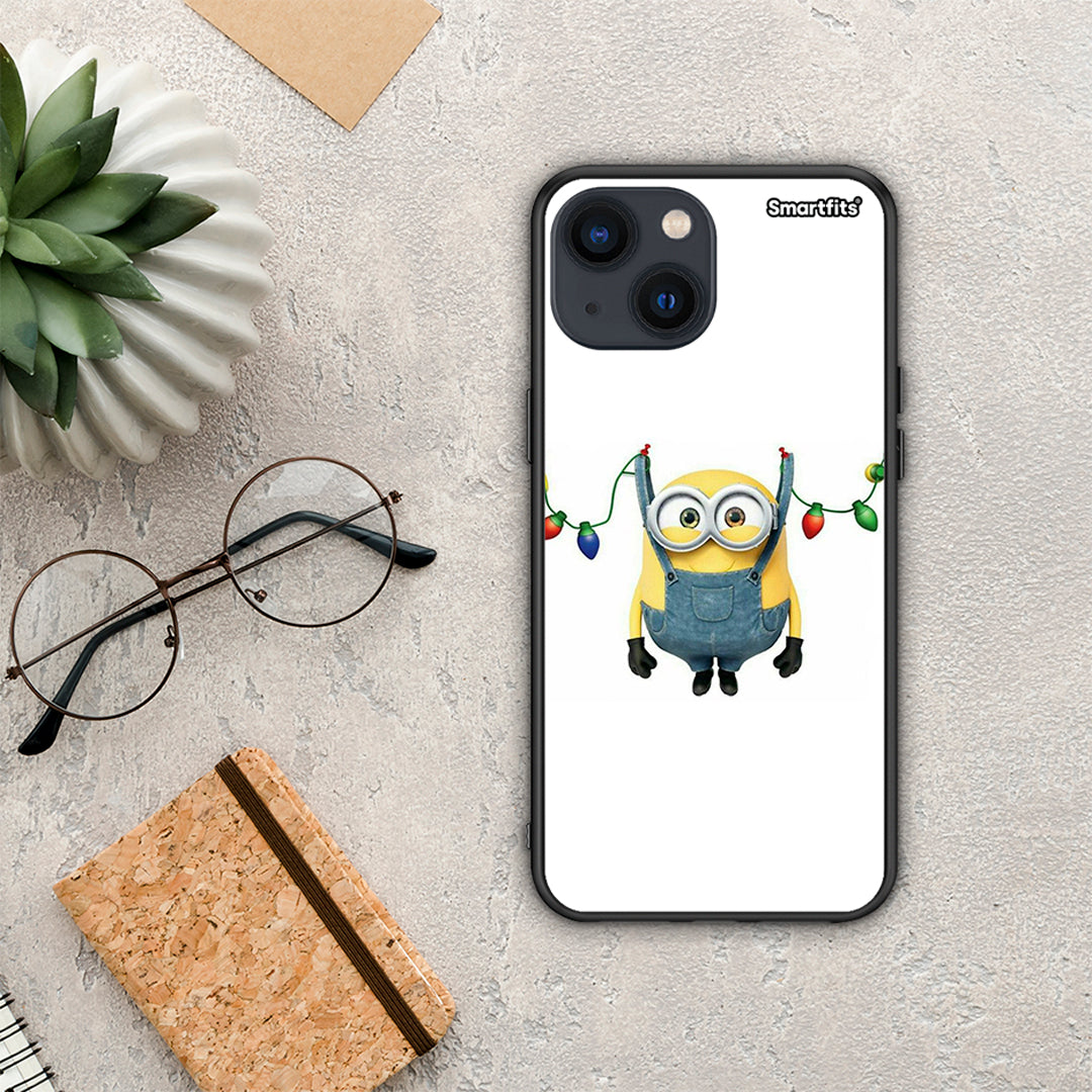 Xmas Minion Lights - iPhone 13 mini case