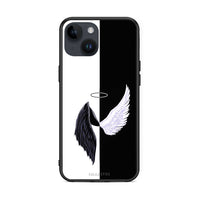 Thumbnail for iPhone 15 Angels Demons θήκη από τη Smartfits με σχέδιο στο πίσω μέρος και μαύρο περίβλημα | Smartphone case with colorful back and black bezels by Smartfits