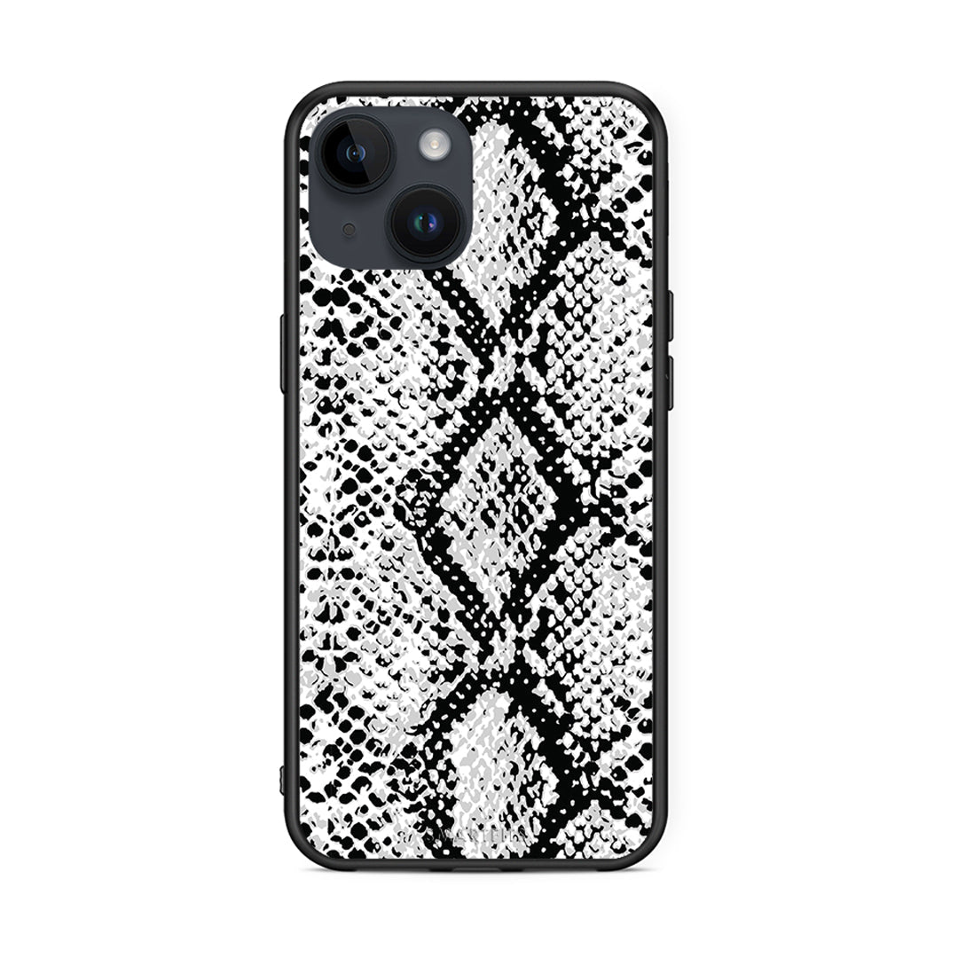 24 - iPhone 15 White Snake Animal case, cover, bumper