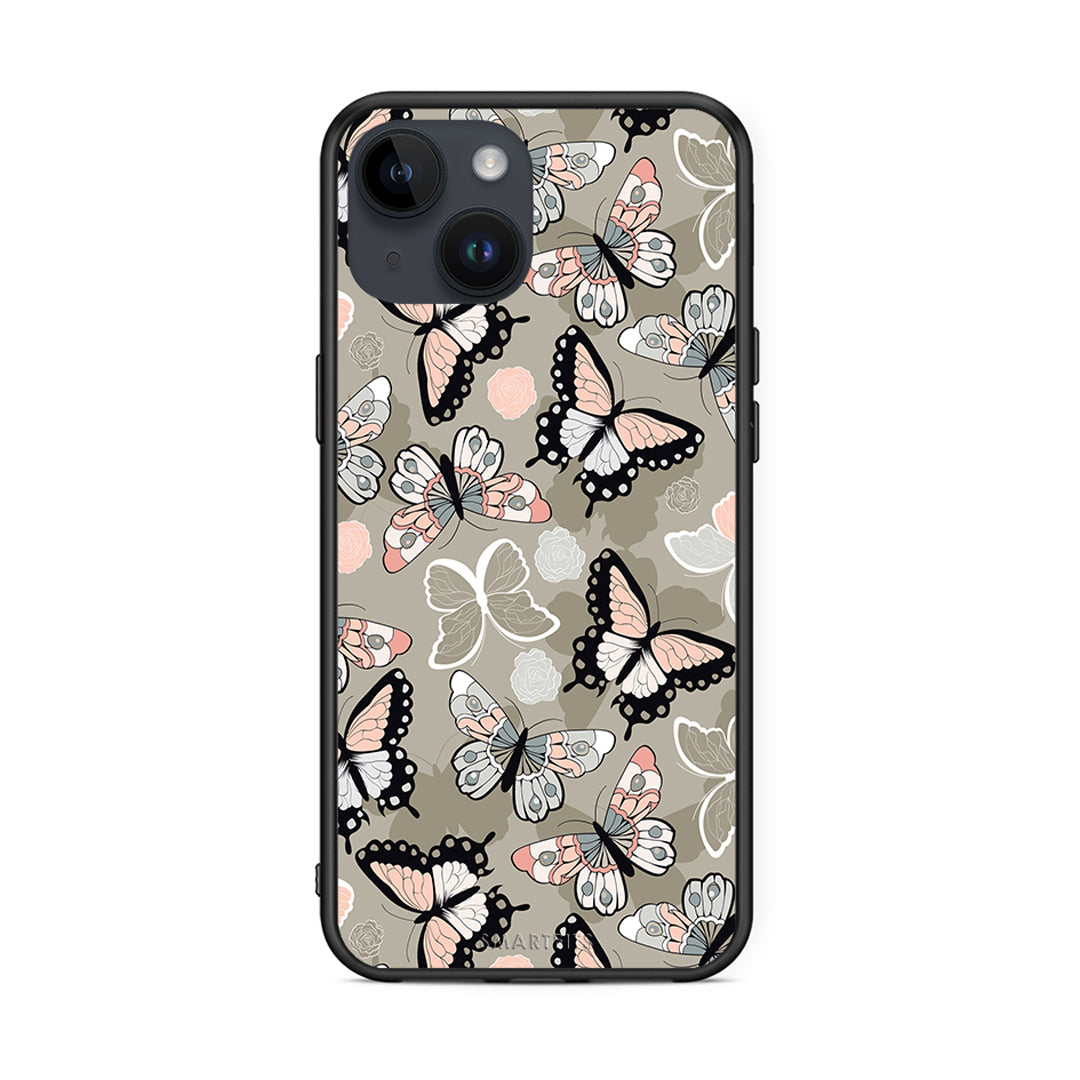 135 - iPhone 14 Butterflies Boho case, cover, bumper