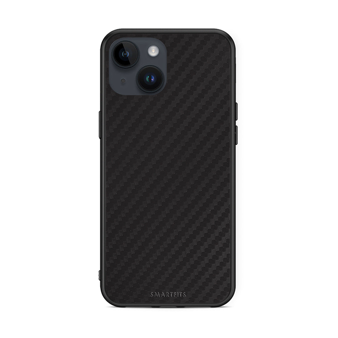 iPhone 15 Carbon Black θήκη από τη Smartfits με σχέδιο στο πίσω μέρος και μαύρο περίβλημα | Smartphone case with colorful back and black bezels by Smartfits