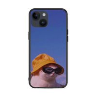 Thumbnail for iPhone 14 Cat Diva θήκη από τη Smartfits με σχέδιο στο πίσω μέρος και μαύρο περίβλημα | Smartphone case with colorful back and black bezels by Smartfits