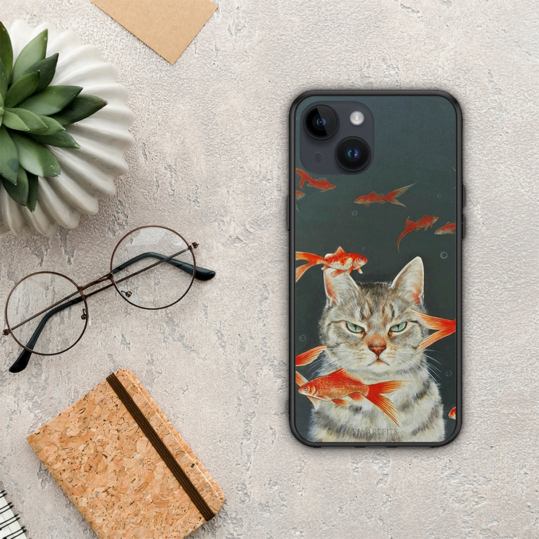 Cat Goldfish - iPhone 14 case