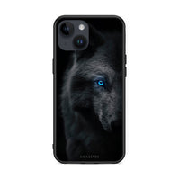 Thumbnail for iPhone 14 Dark Wolf θήκη από τη Smartfits με σχέδιο στο πίσω μέρος και μαύρο περίβλημα | Smartphone case with colorful back and black bezels by Smartfits