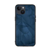 Thumbnail for 39 - iPhone 15 Blue Abstract Geometric case, cover, bumper