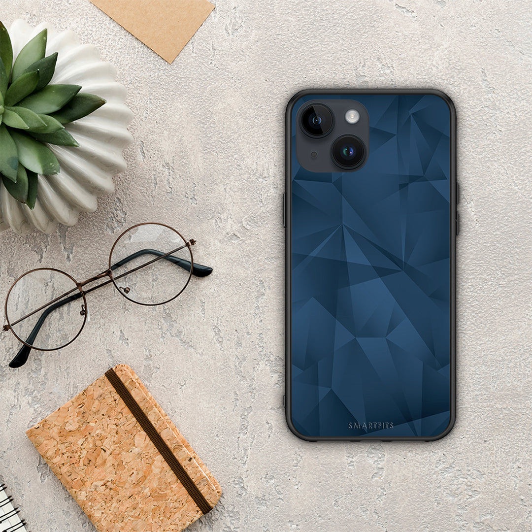 Geometric Blue Abstract - iPhone 14 case