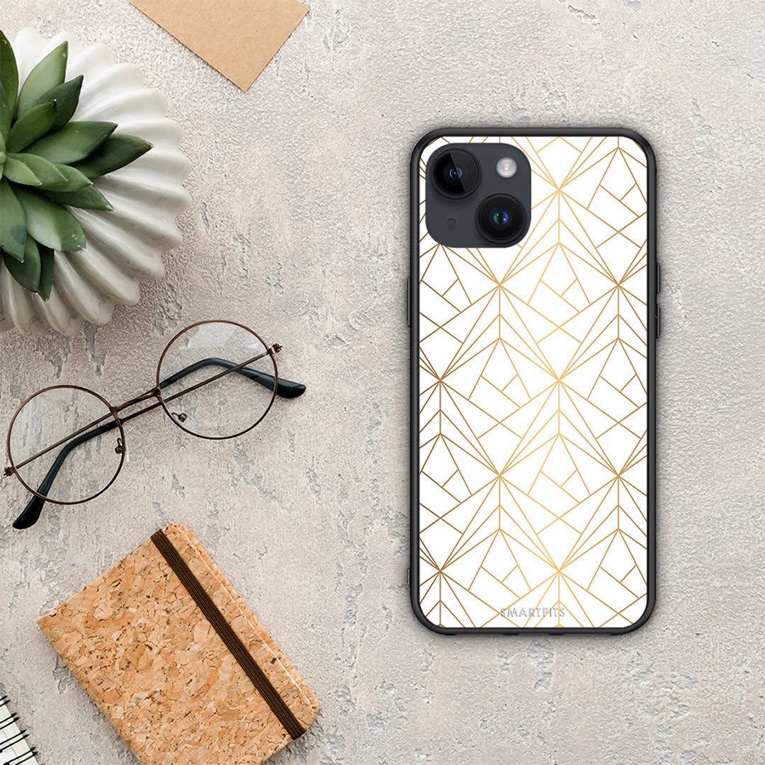 Geometric Luxury White - iPhone 14 case