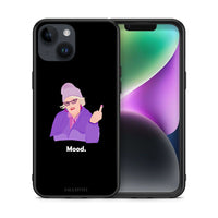 Thumbnail for Θήκη iPhone 14 Grandma Mood Black από τη Smartfits με σχέδιο στο πίσω μέρος και μαύρο περίβλημα | iPhone 14 Grandma Mood Black case with colorful back and black bezels