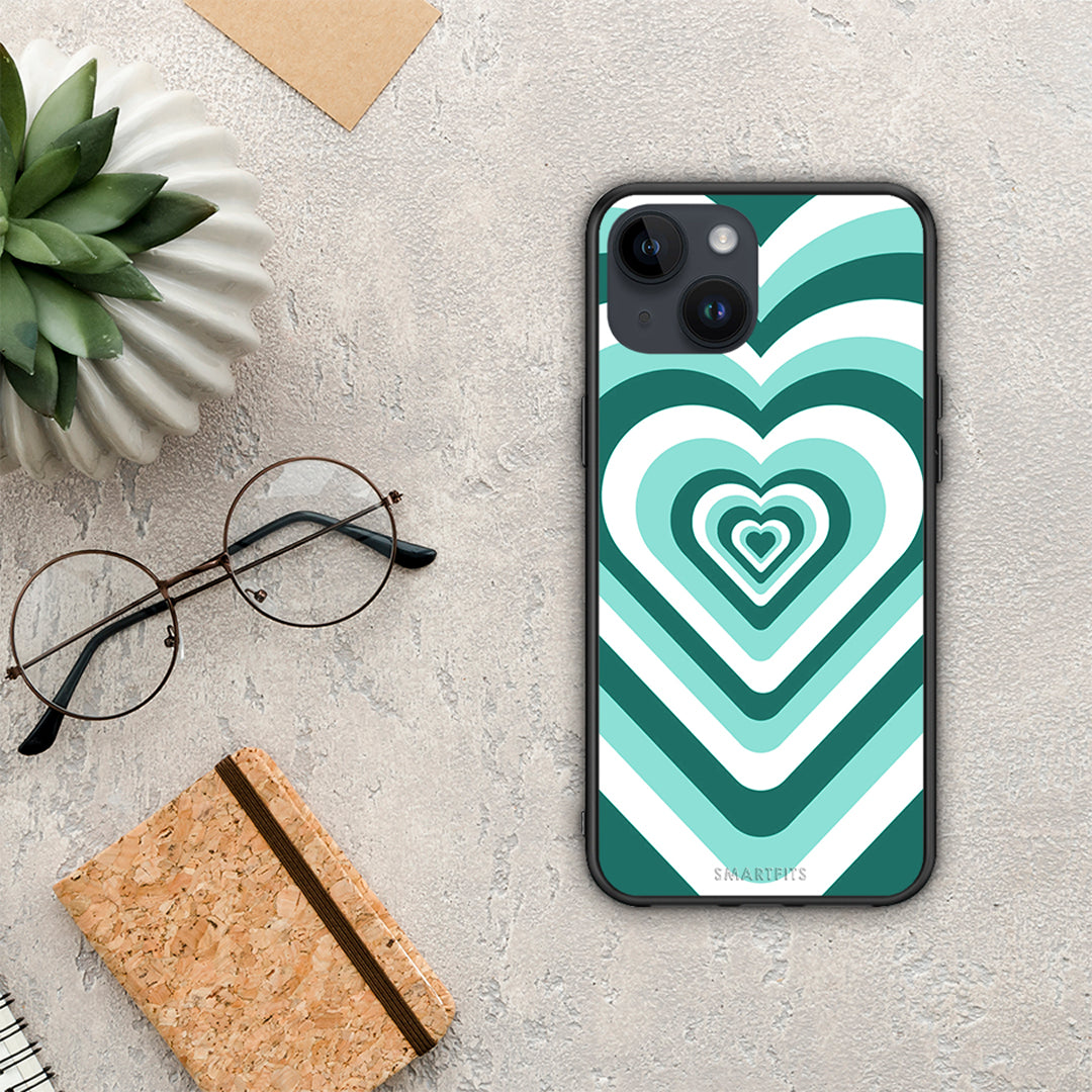 Green Hearts - iPhone 14 case