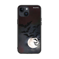 Thumbnail for iPhone 15 Halloween Bat Night Θήκη από τη Smartfits με σχέδιο στο πίσω μέρος και μαύρο περίβλημα | Smartphone case with colorful back and black bezels by Smartfits