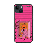 Thumbnail for iPhone 15 Halloween Pumpkin Lady Θήκη από τη Smartfits με σχέδιο στο πίσω μέρος και μαύρο περίβλημα | Smartphone case with colorful back and black bezels by Smartfits