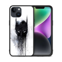 Thumbnail for Θήκη iPhone 14 Paint Bat Hero από τη Smartfits με σχέδιο στο πίσω μέρος και μαύρο περίβλημα | iPhone 14 Paint Bat Hero case with colorful back and black bezels