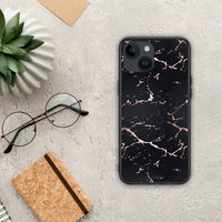 Thumbnail for Marble Black Rosegold - iPhone 15 case