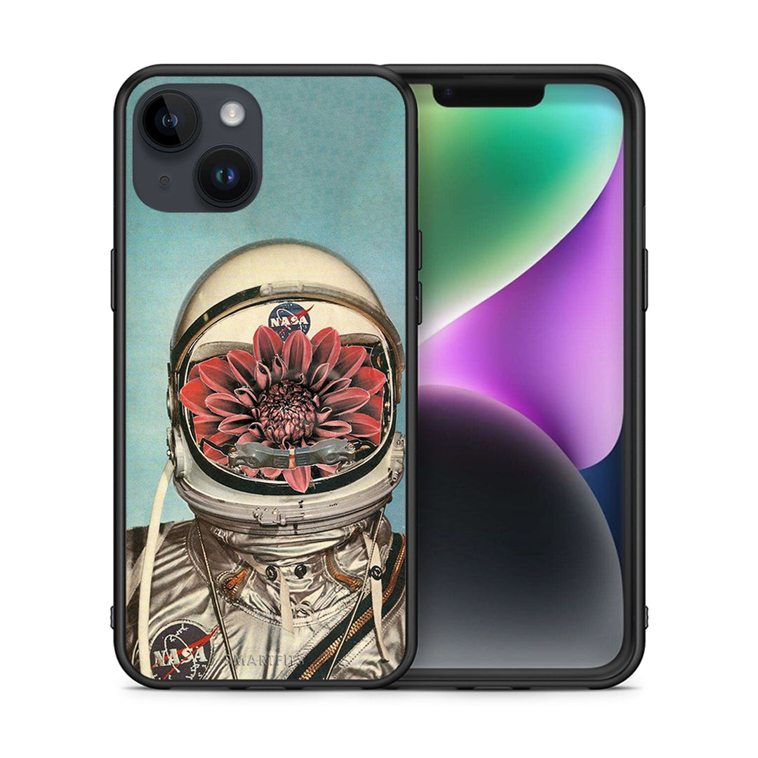 Θήκη iPhone 14 Nasa Bloom από τη Smartfits με σχέδιο στο πίσω μέρος και μαύρο περίβλημα | iPhone 14 Nasa Bloom case with colorful back and black bezels