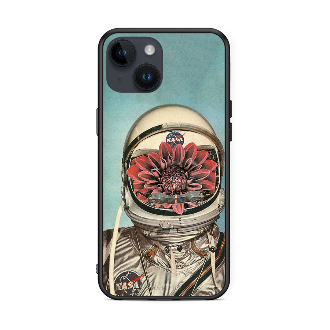 iPhone 14 Nasa Bloom θήκη από τη Smartfits με σχέδιο στο πίσω μέρος και μαύρο περίβλημα | Smartphone case with colorful back and black bezels by Smartfits