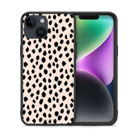 Thumbnail for Θήκη iPhone 14 New Polka Dots από τη Smartfits με σχέδιο στο πίσω μέρος και μαύρο περίβλημα | iPhone 14 New Polka Dots case with colorful back and black bezels