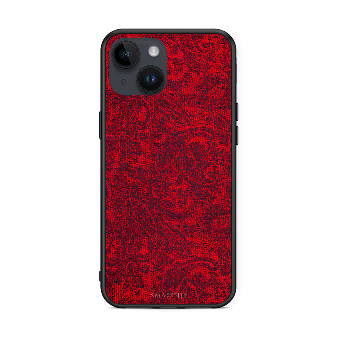 iPhone 14 Paisley Cashmere θήκη από τη Smartfits με σχέδιο στο πίσω μέρος και μαύρο περίβλημα | Smartphone case with colorful back and black bezels by Smartfits