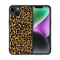 Thumbnail for Θήκη iPhone 15 Plus Leopard Animal από τη Smartfits με σχέδιο στο πίσω μέρος και μαύρο περίβλημα | iPhone 15 Plus Leopard Animal case with colorful back and black bezels