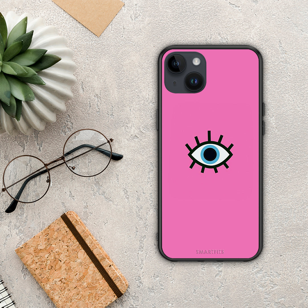 Blue Eye Pink - iPhone 14 Plus case