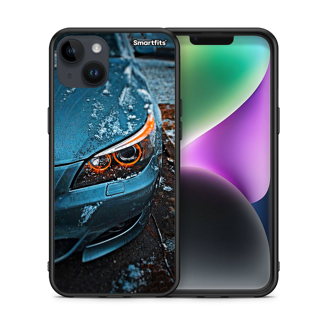 Θήκη iPhone 15 Plus Bmw E60 από τη Smartfits με σχέδιο στο πίσω μέρος και μαύρο περίβλημα | iPhone 15 Plus Bmw E60 case with colorful back and black bezels