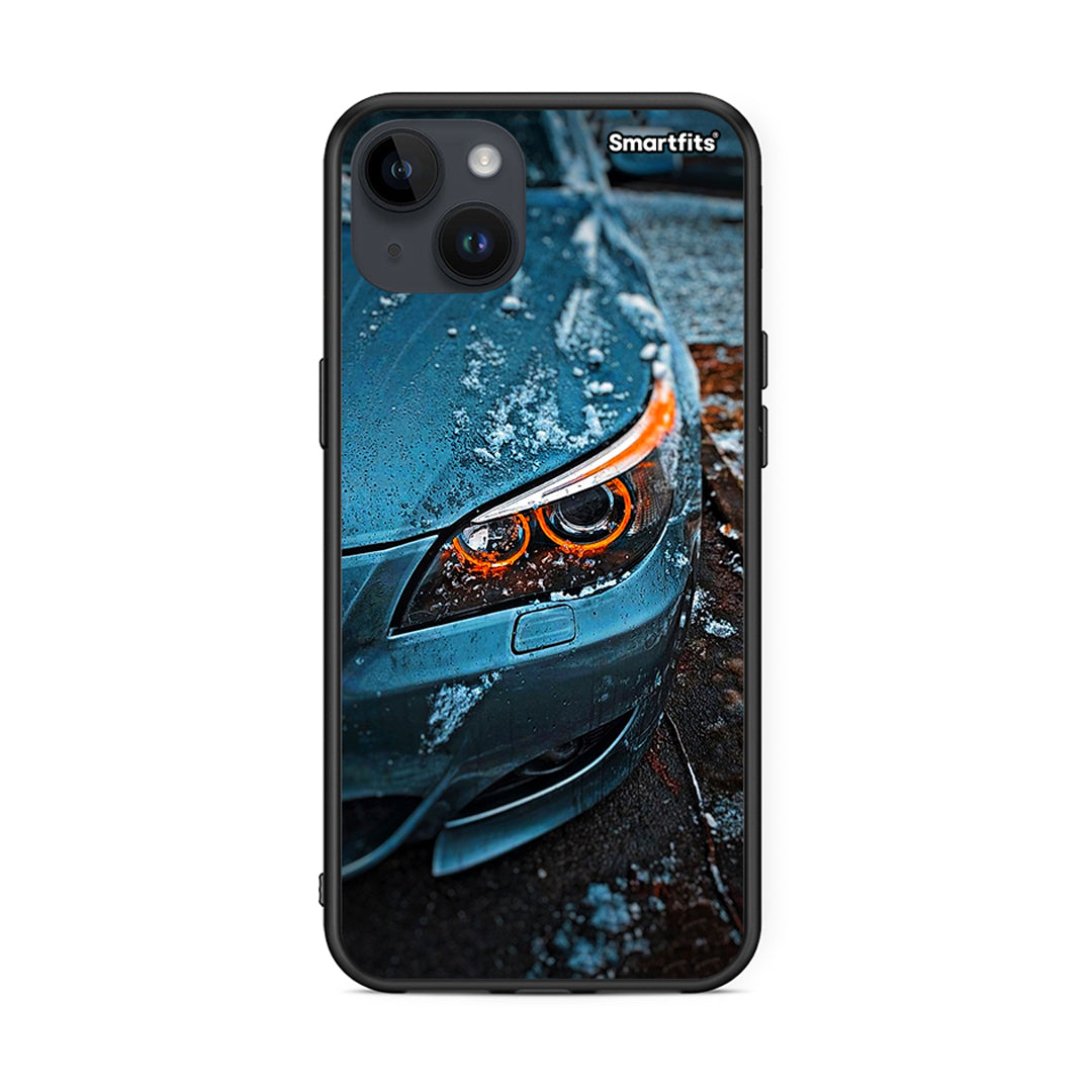 iPhone 15 Plus Bmw E60 θήκη από τη Smartfits με σχέδιο στο πίσω μέρος και μαύρο περίβλημα | Smartphone case with colorful back and black bezels by Smartfits