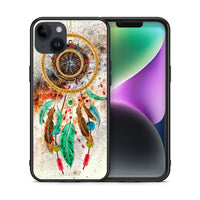 Thumbnail for Θήκη iPhone 14 Plus DreamCatcher Boho από τη Smartfits με σχέδιο στο πίσω μέρος και μαύρο περίβλημα | iPhone 14 Plus DreamCatcher Boho case with colorful back and black bezels