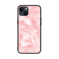 Thumbnail for 33 - iPhone 15 Plus Pink Feather Boho case, cover, bumper
