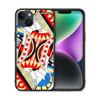 Thumbnail for Θήκη iPhone 15 Plus Card Love από τη Smartfits με σχέδιο στο πίσω μέρος και μαύρο περίβλημα | iPhone 15 Plus Card Love case with colorful back and black bezels