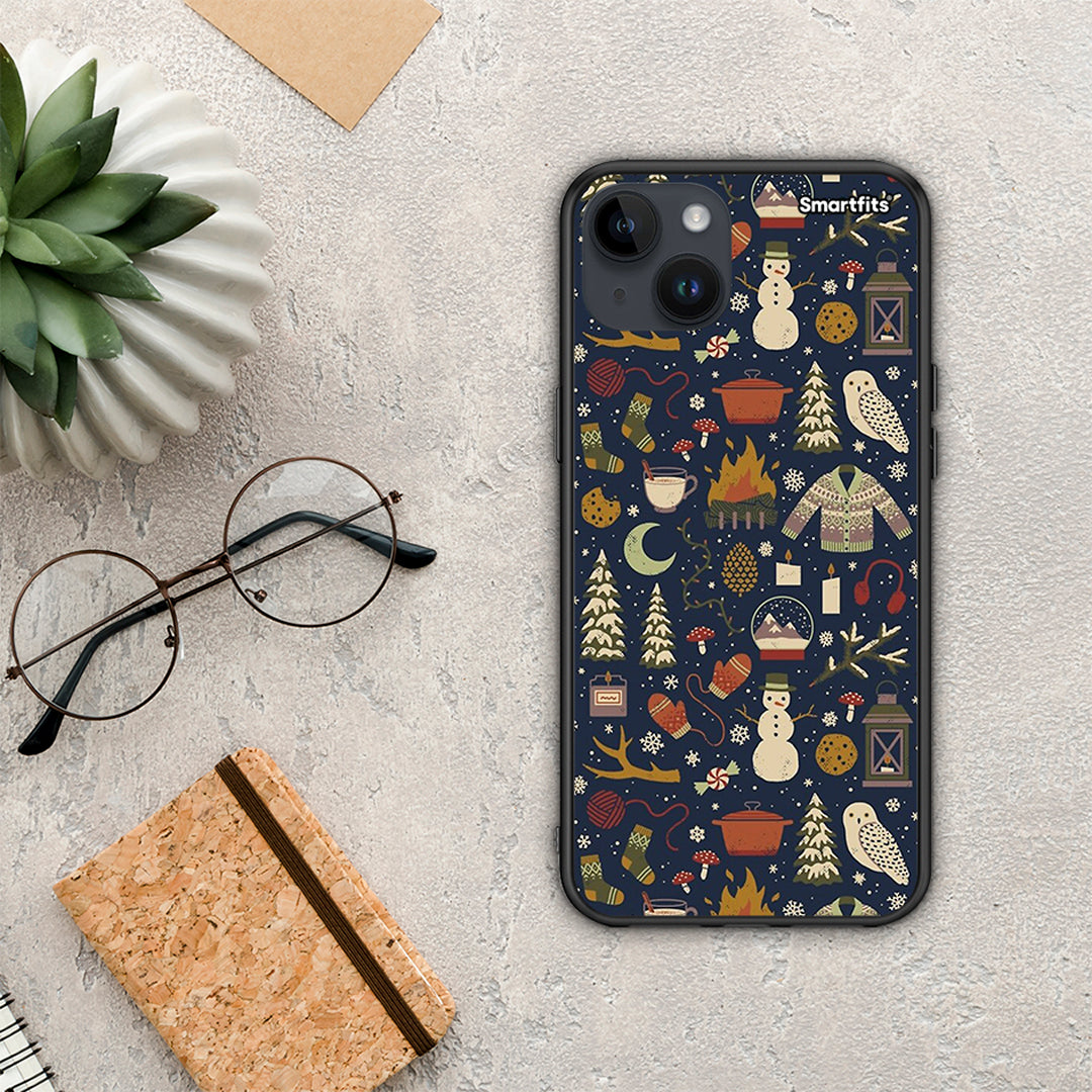 Christmas Elements - iPhone 14 Plus case