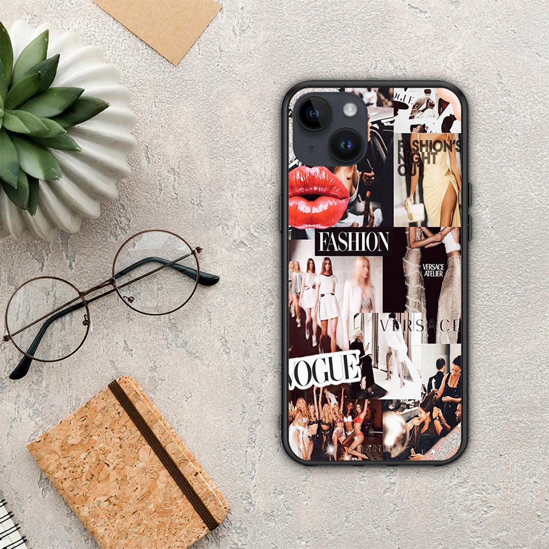 Collage Fashion - iPhone 14 Plus case