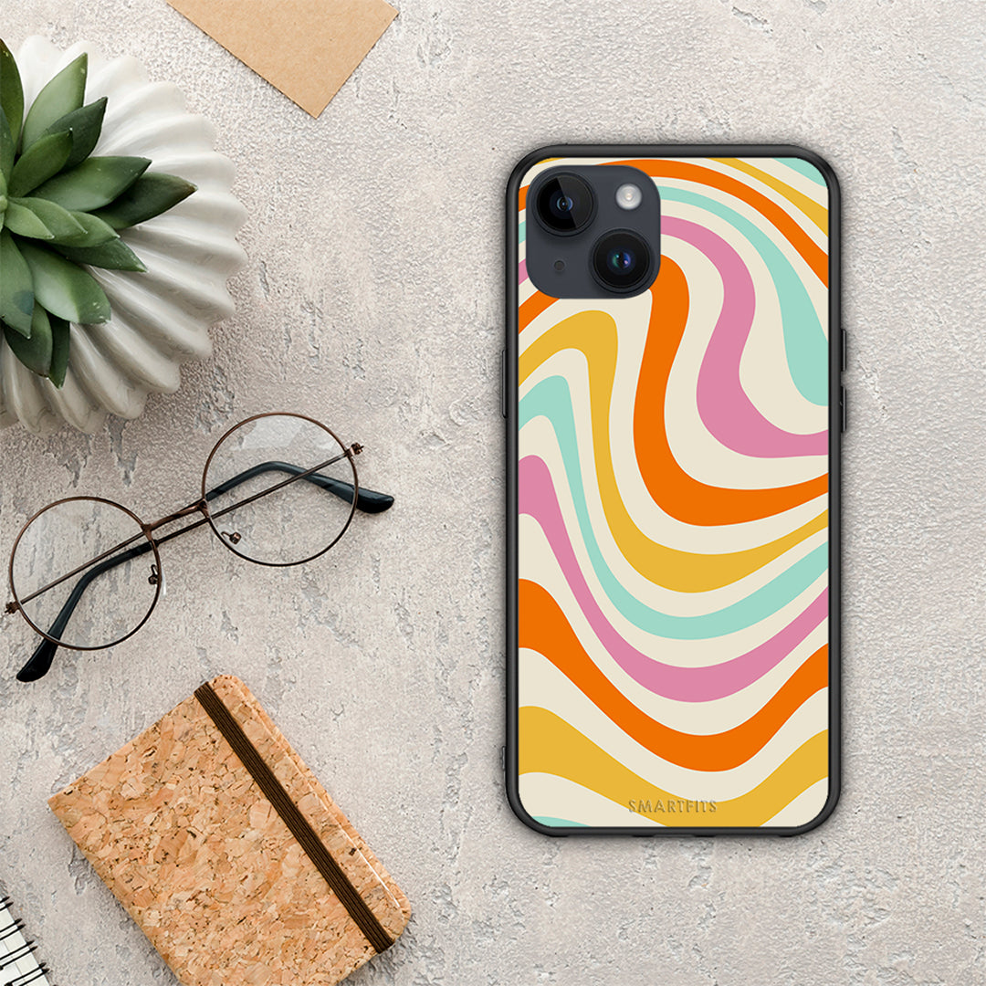 Colorful Waves - iPhone 15 Plus case