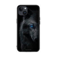Thumbnail for iPhone 14 Plus Dark Wolf θήκη από τη Smartfits με σχέδιο στο πίσω μέρος και μαύρο περίβλημα | Smartphone case with colorful back and black bezels by Smartfits