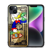Thumbnail for Θήκη iPhone 15 Plus Duck Money από τη Smartfits με σχέδιο στο πίσω μέρος και μαύρο περίβλημα | iPhone 15 Plus Duck Money case with colorful back and black bezels