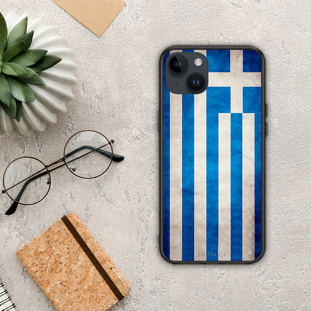 Flag Greek - iPhone 15 Plus case