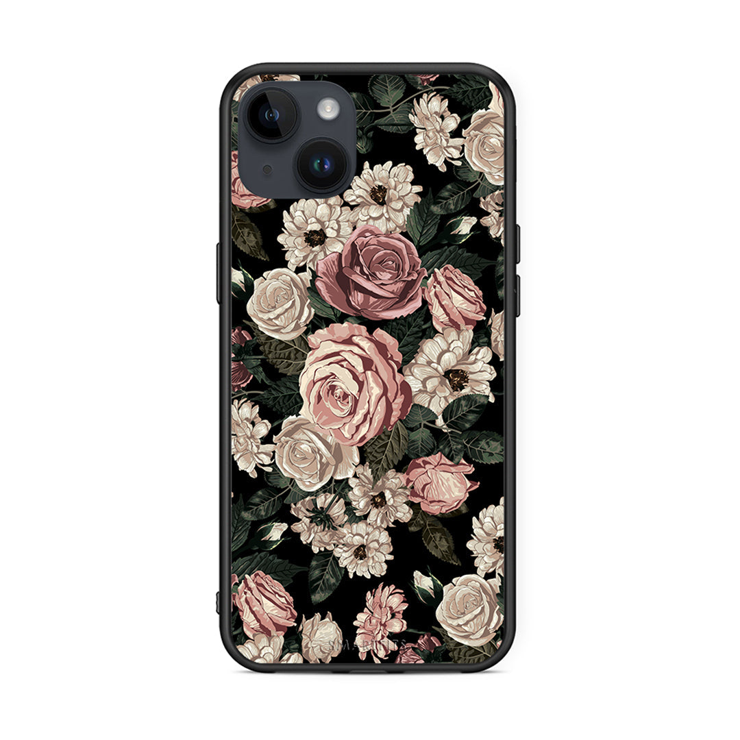 4 - iPhone 15 Plus Wild Roses Flower case, cover, bumper