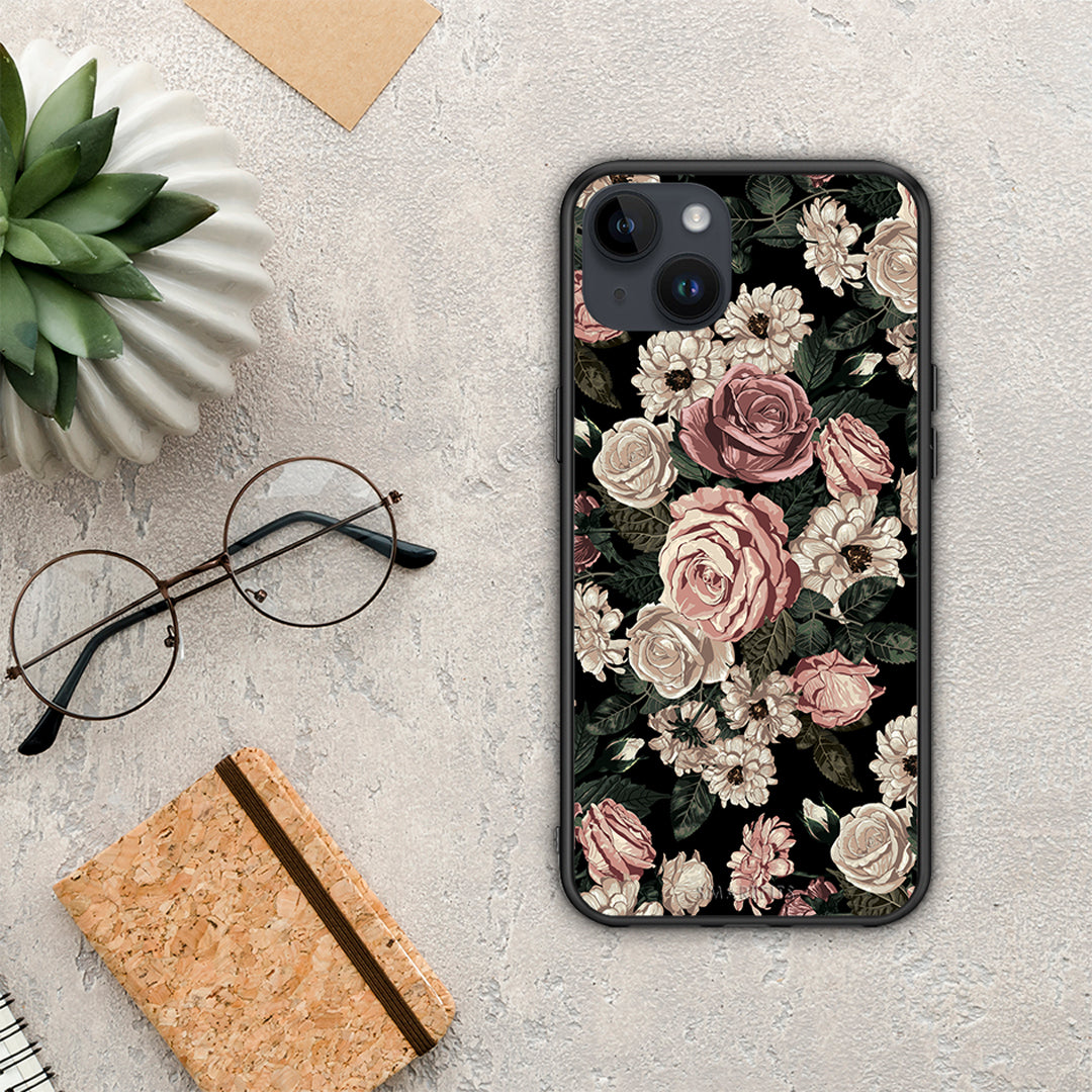 Flower Wild Roses - iPhone 15 Plus θήκη