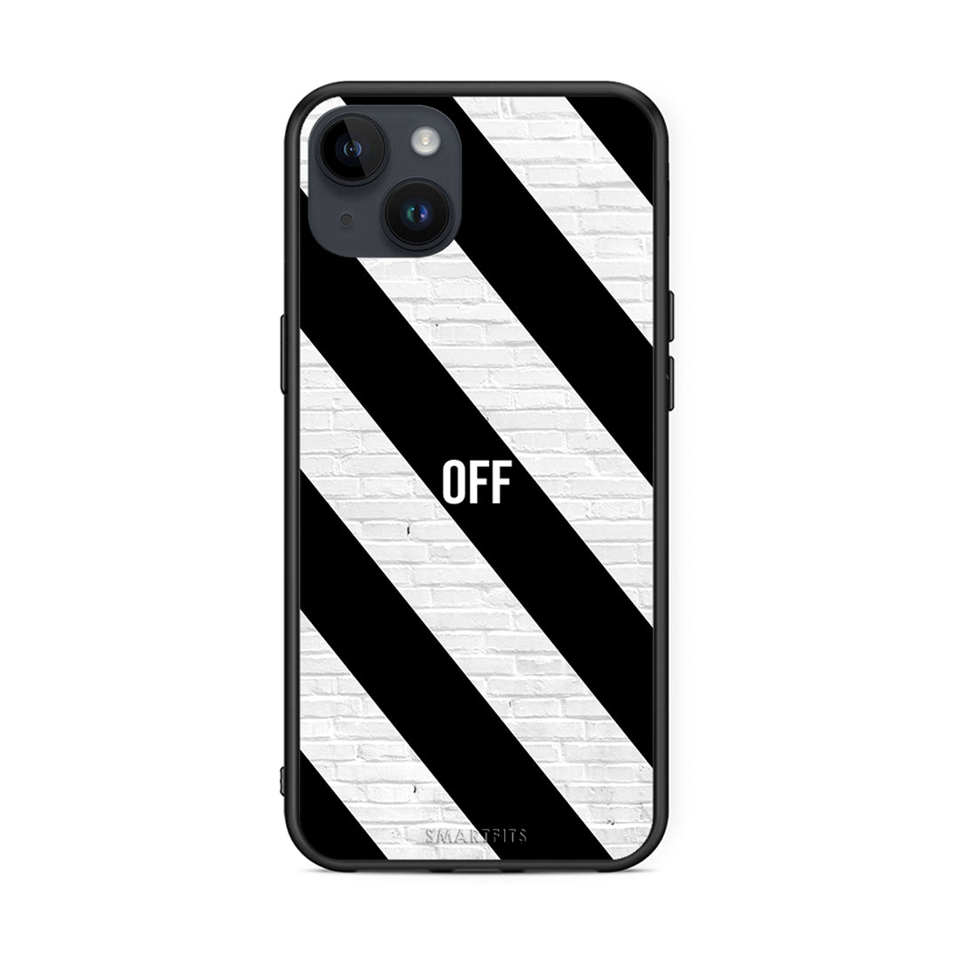 iPhone 15 Plus Get Off θήκη από τη Smartfits με σχέδιο στο πίσω μέρος και μαύρο περίβλημα | Smartphone case with colorful back and black bezels by Smartfits