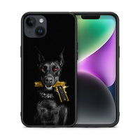 Thumbnail for Θήκη Αγίου Βαλεντίνου iPhone 15 Plus Golden Gun από τη Smartfits με σχέδιο στο πίσω μέρος και μαύρο περίβλημα | iPhone 15 Plus Golden Gun case with colorful back and black bezels
