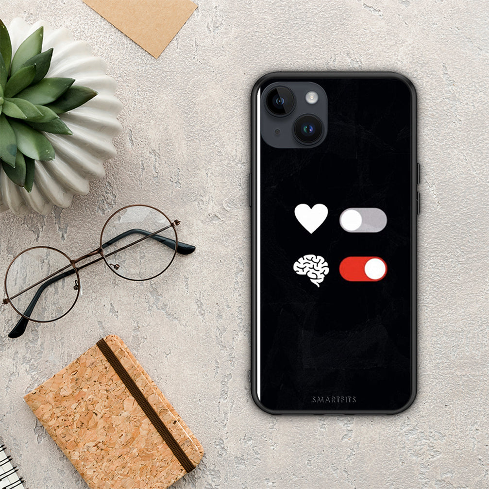 Heart vs Brain - iPhone 15 Plus case