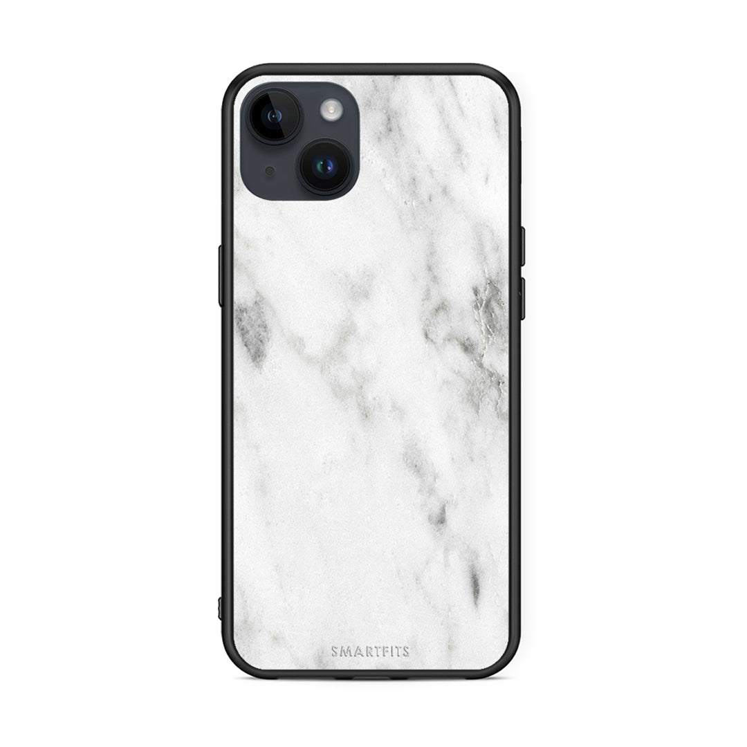 2 - iPhone 15 Plus White marble case, cover, bumper