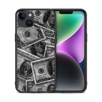 Thumbnail for Θήκη iPhone 15 Plus Money Dollars από τη Smartfits με σχέδιο στο πίσω μέρος και μαύρο περίβλημα | iPhone 15 Plus Money Dollars case with colorful back and black bezels